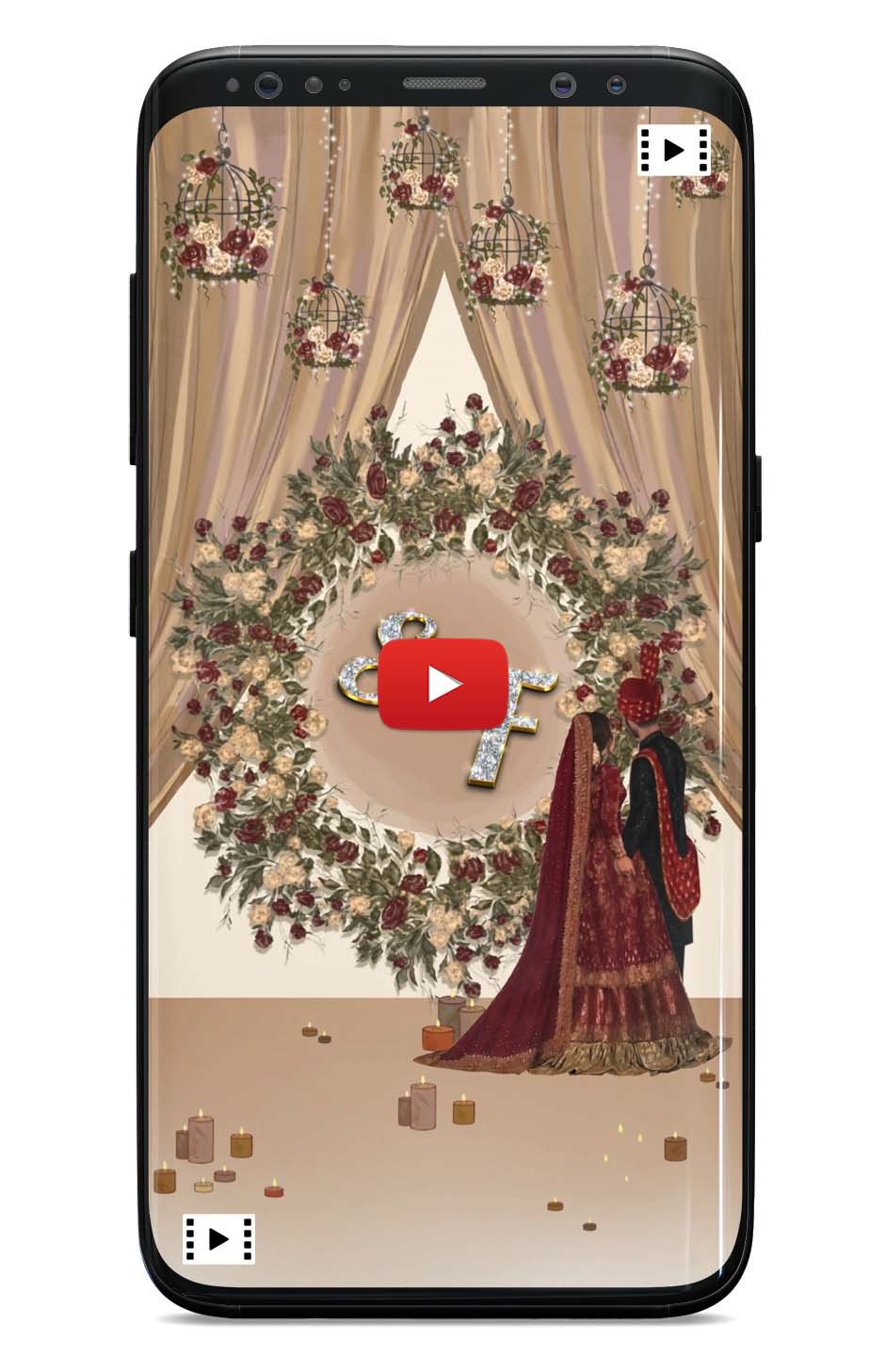 Face Caricature Wedding Invitation video