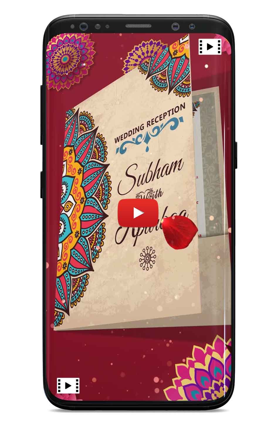 Royal wedding book invitation video