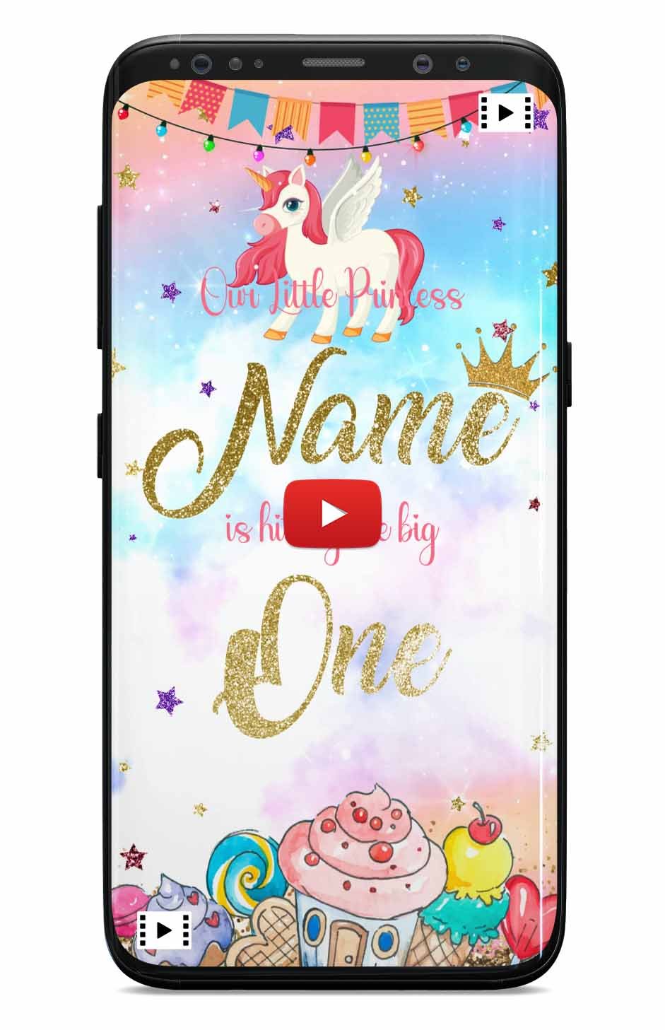 Unicorn birthday invitation Video_Part-2