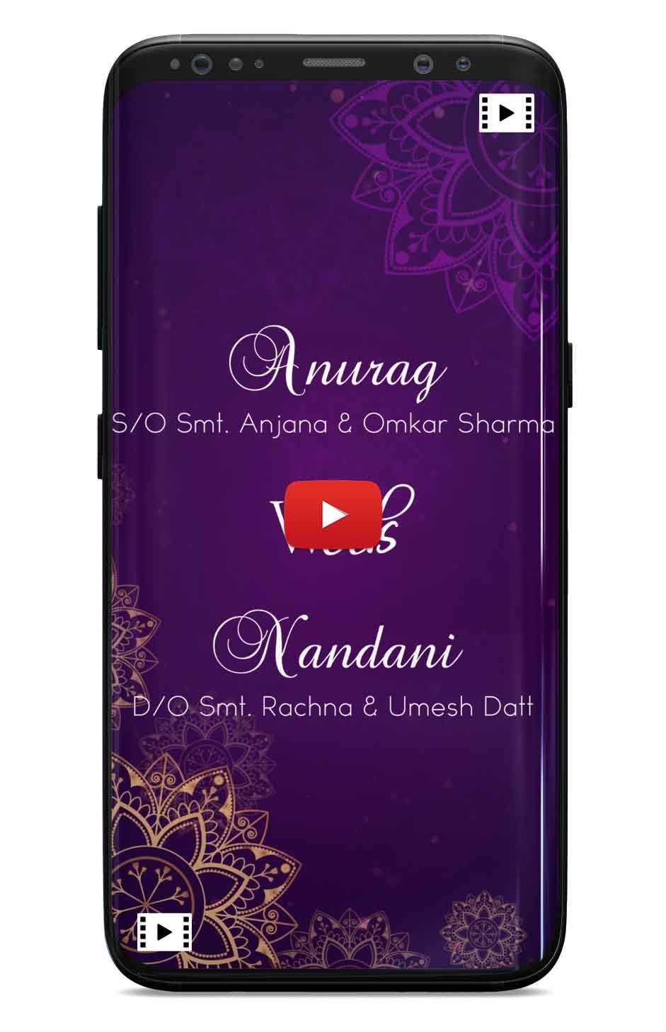 Your welcome wedding invitation video (Hindu)