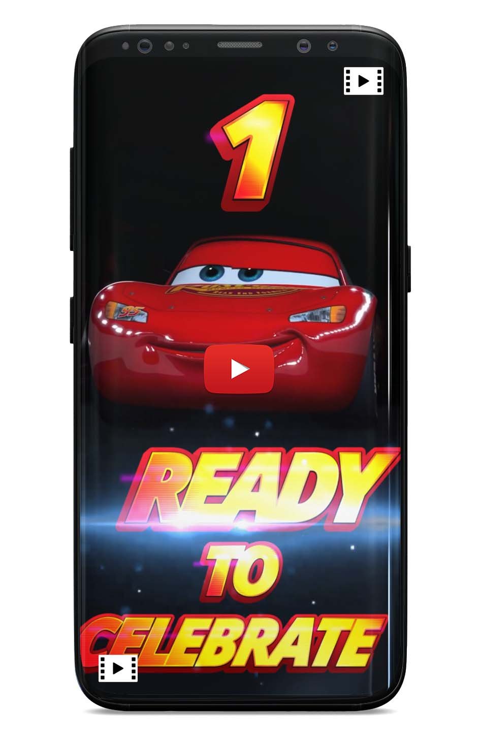 Pixar's Cars Birthday Invitation Video