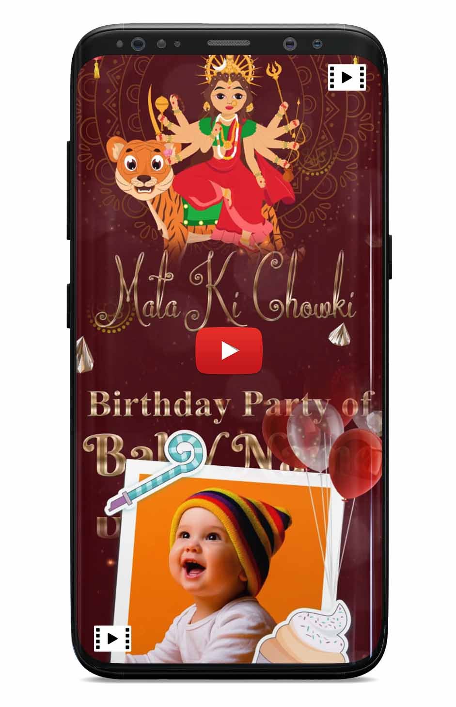 Mata Ki Chowki & Birthday Invitation Video