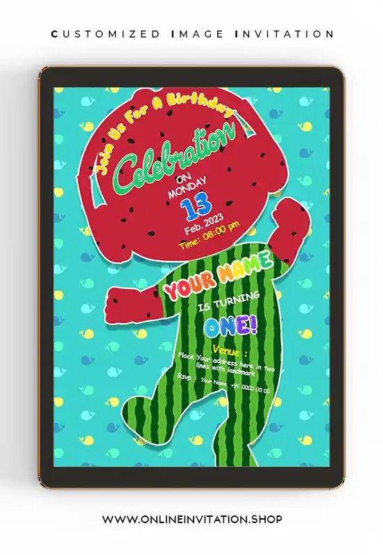 Cocomelon invitation card_V-4