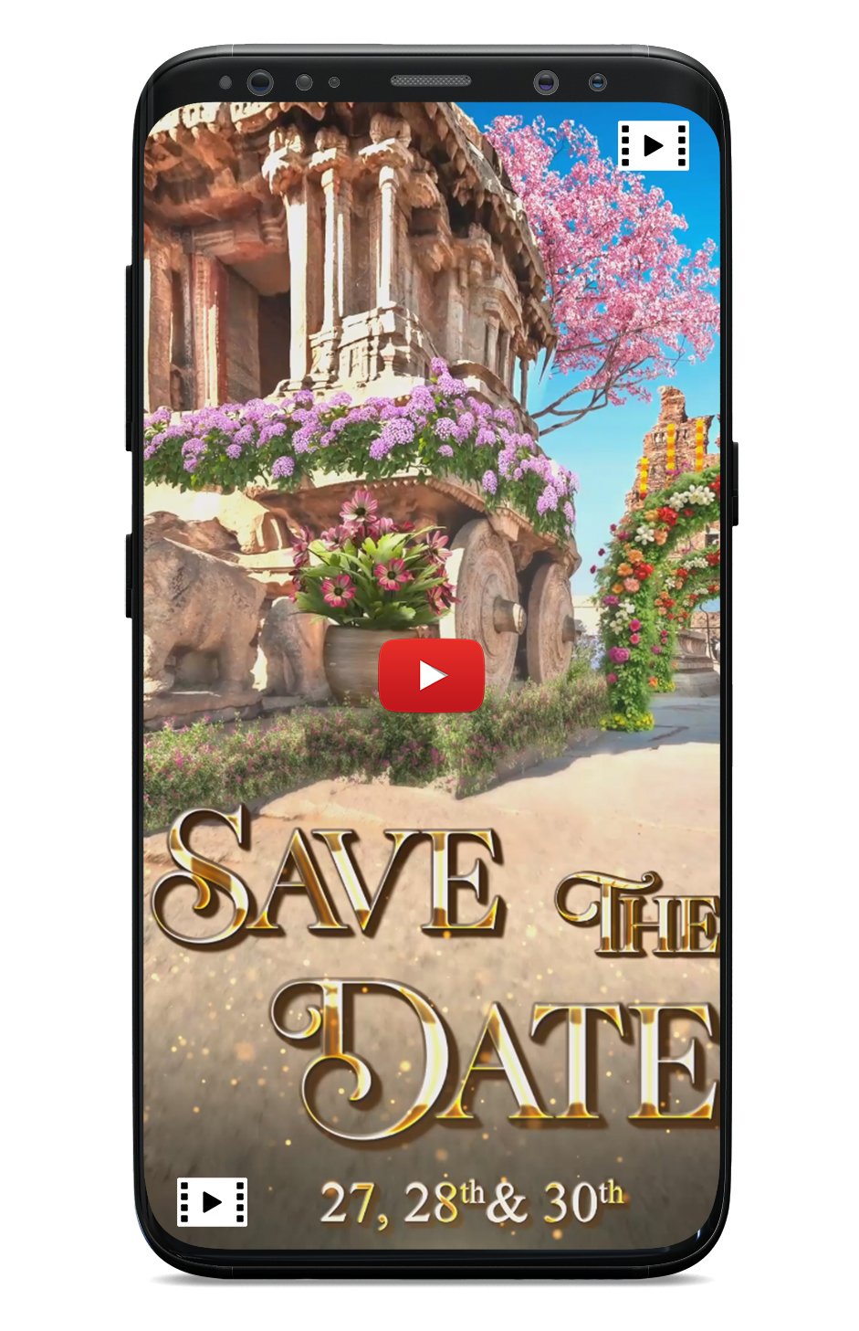 save the date indian wedding invitation | Traditional
