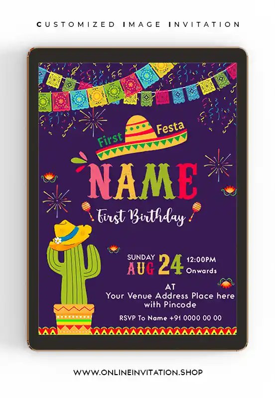 First Fiesta Invitations Card | Card online