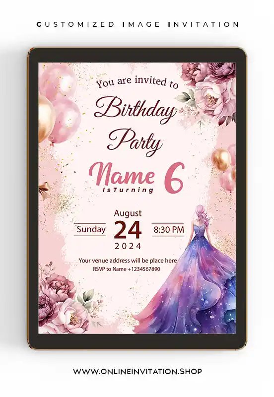 Girls Birthday Invitation | Card online