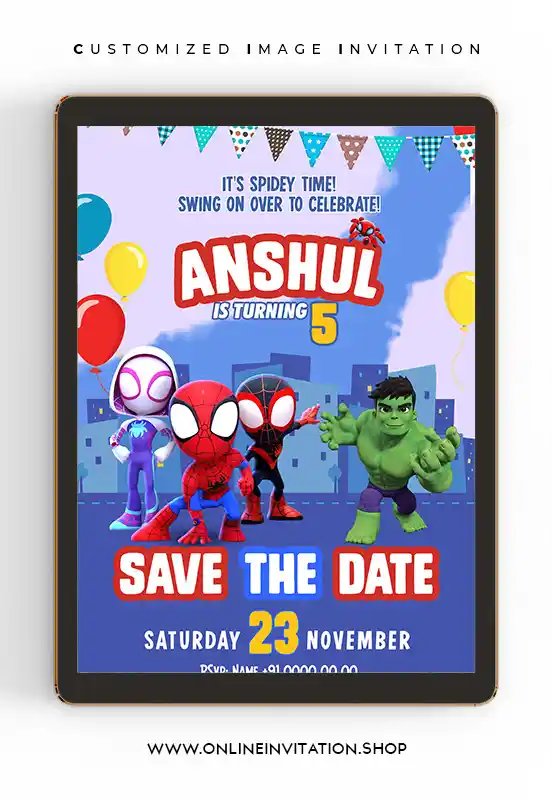 Spidey Birthday card | online