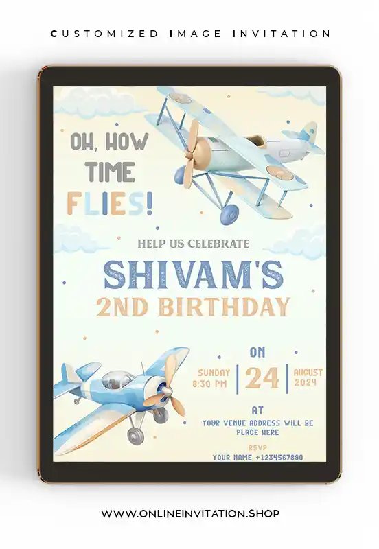 Airplane Birthday Invitation | Card online