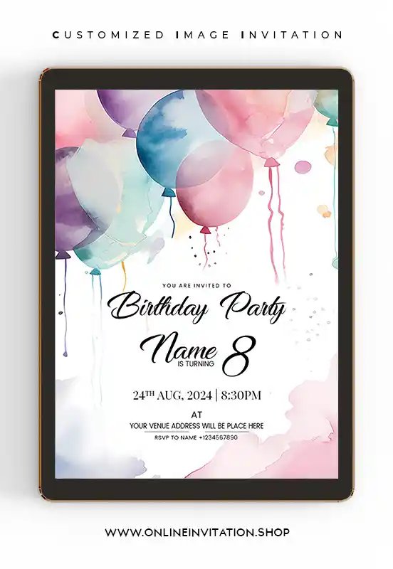 Classic Birthday Invitation Cards | online