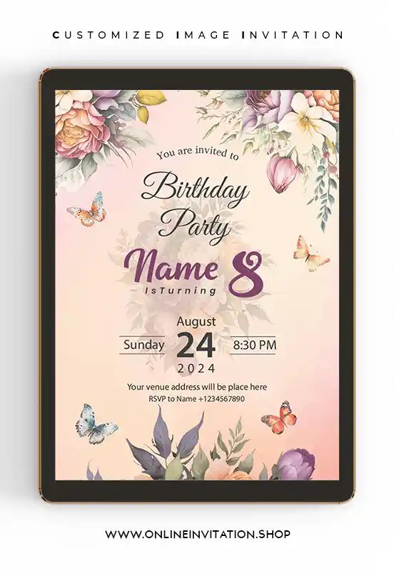 Floral Birthday Invitations | Card online
