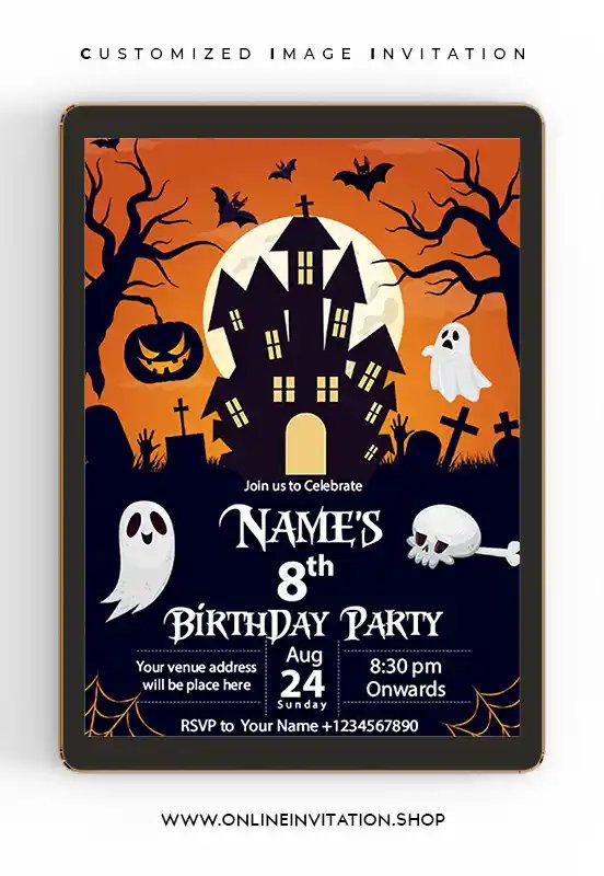 Halloween Birthday Invitations | Card online
