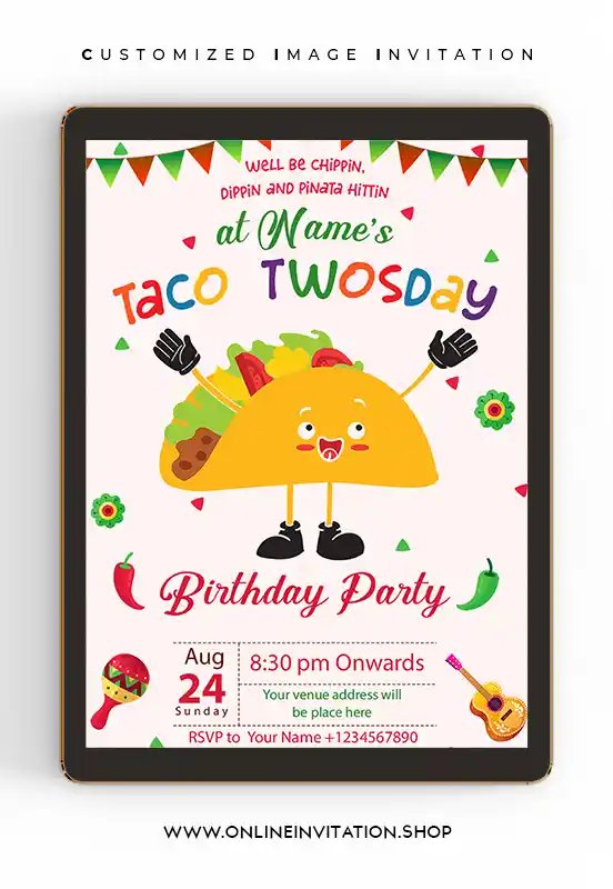 Taco twosday Invitation | Card online