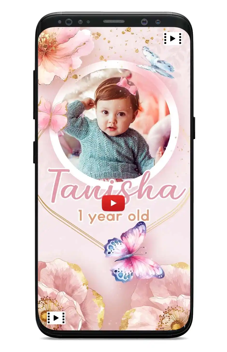 Butterfly Theme Birthday Invitation