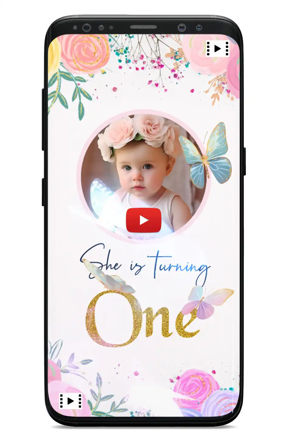 Butterfly Theme Invitation Card