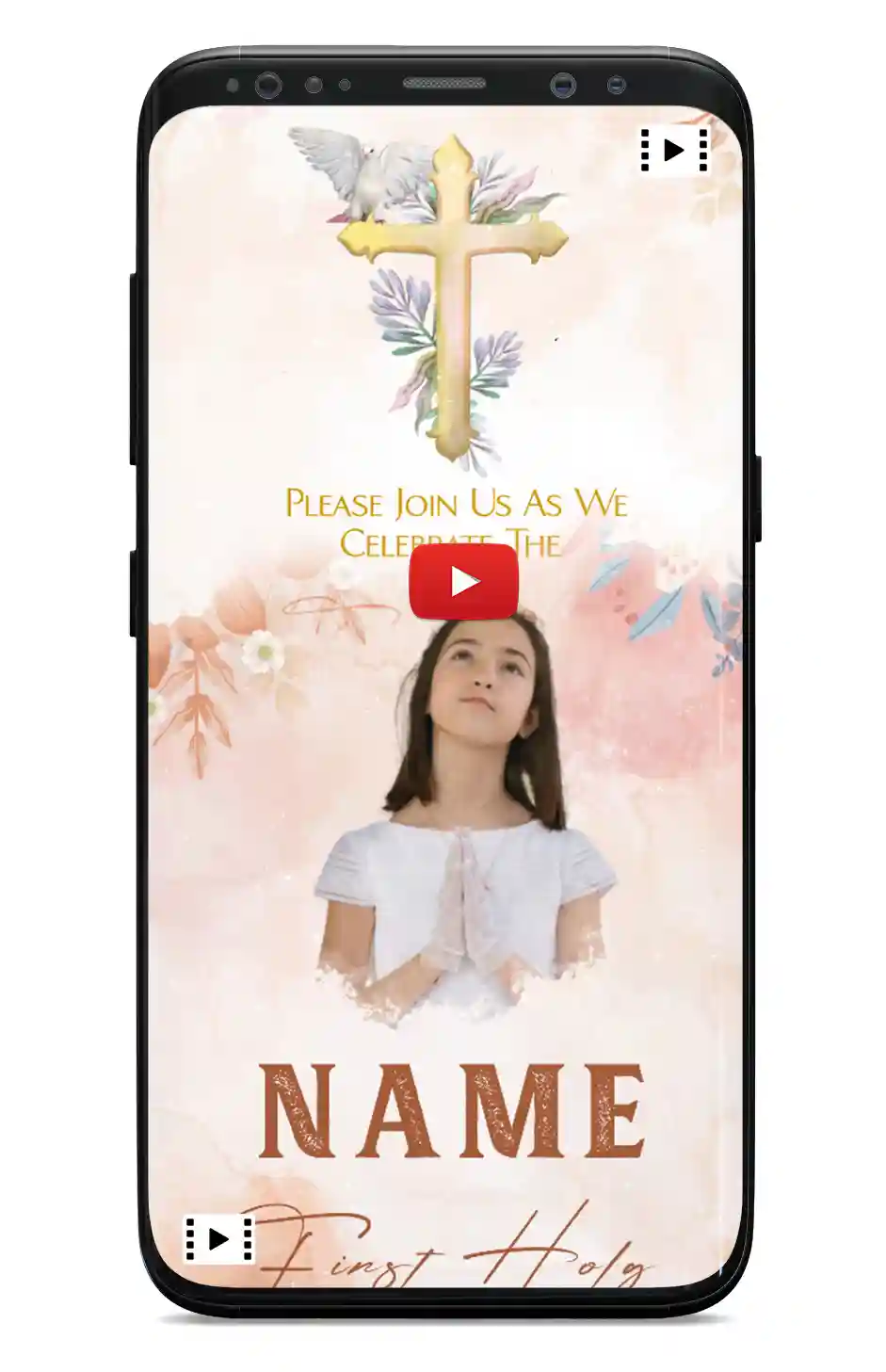 First Holy Communion Invitation Cards