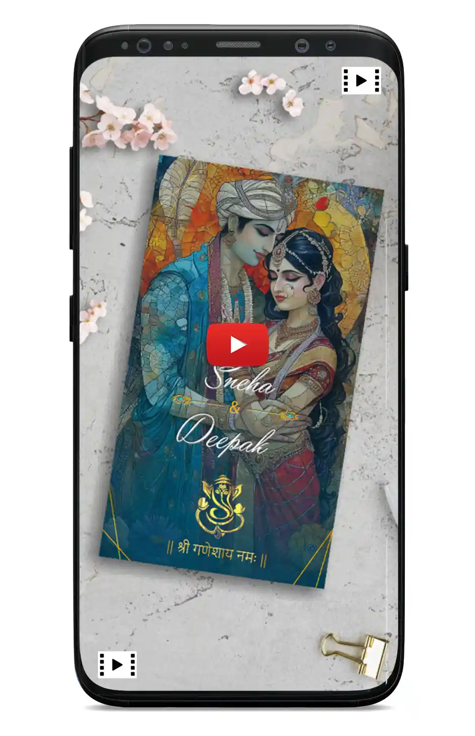 3D Wedding Invitation Video