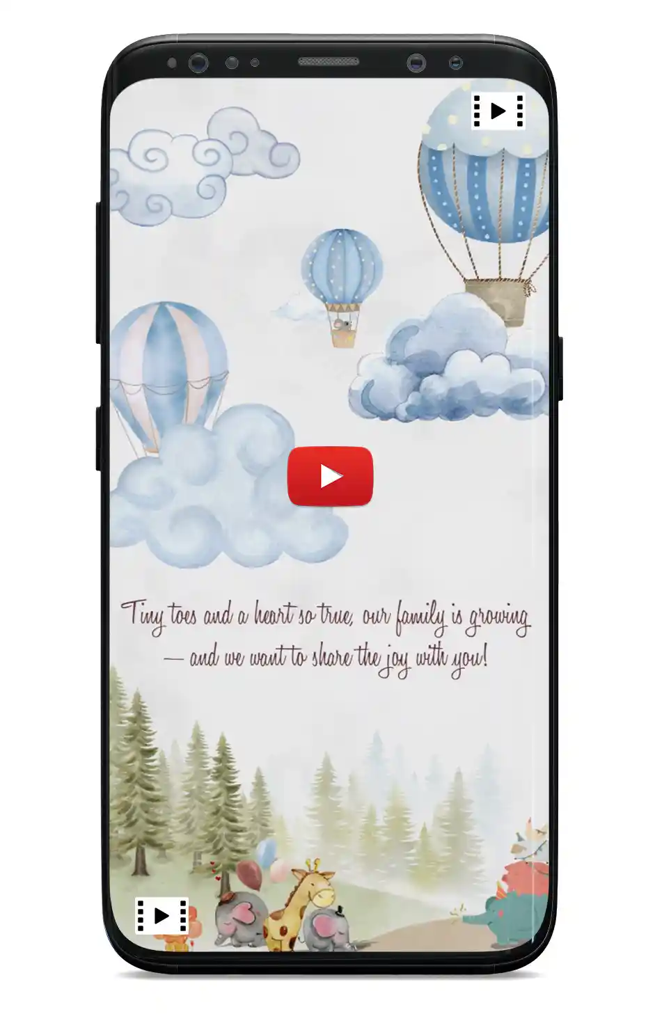 Baby Shower Invitation Video