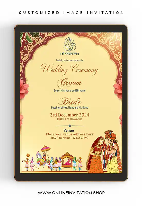 Online Editable Wedding Invitation Cards Free Download